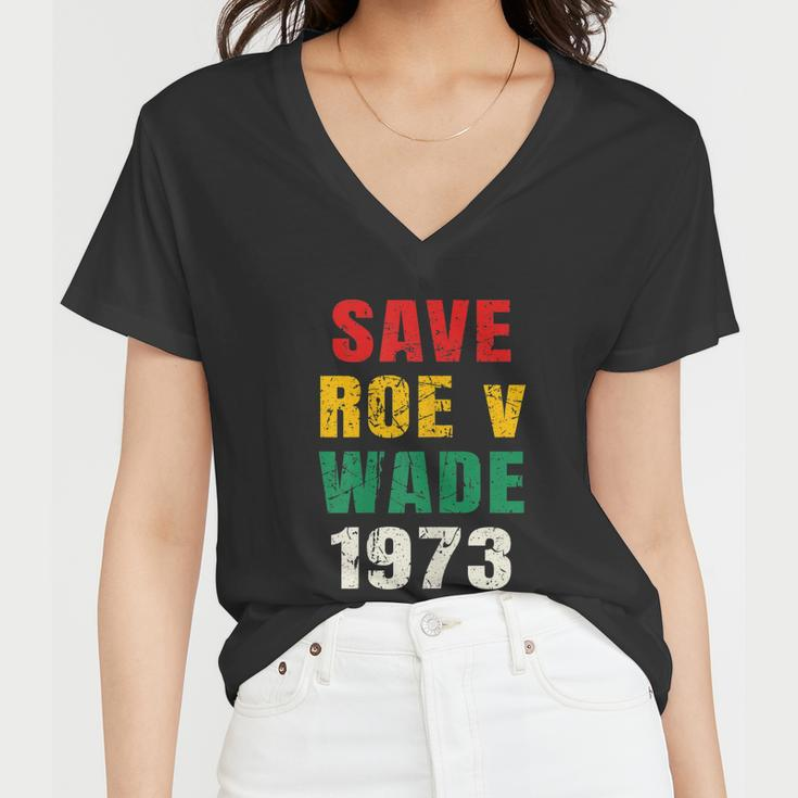 Save Roe V Wade Pro Choice Feminist Women V-Neck T-Shirt
