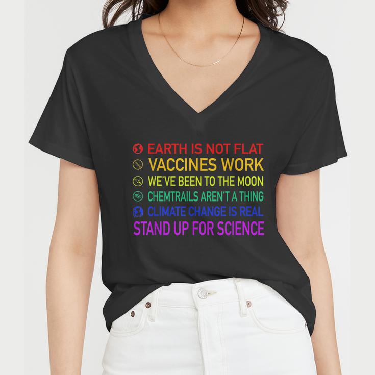 Science Is Real 8 Billion Trees Tshirt Women V-Neck T-Shirt