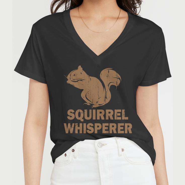 Squirrel Whisperer V2 Women V-Neck T-Shirt