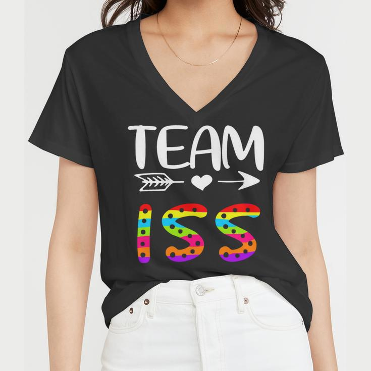 Team Iss - Iss Teacher Back To School Women V-Neck T-Shirt