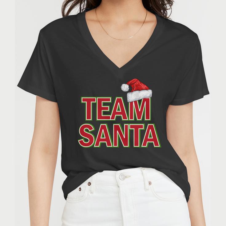 Team Santa Logo Tshirt Women V-Neck T-Shirt