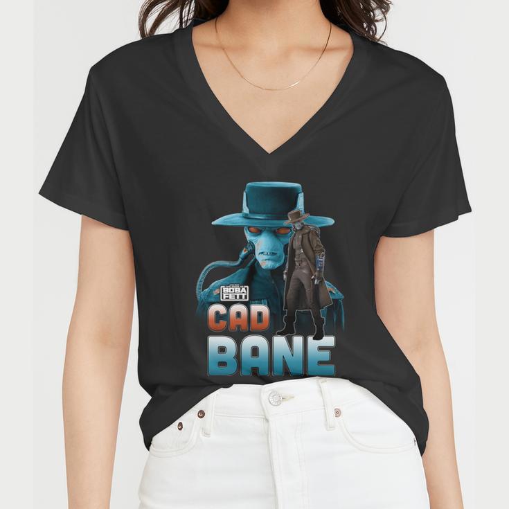 The Book Of Boba Fett Cad Bane Character Poster Women V-Neck T-Shirt