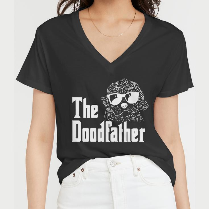 The Doodfather Doodle Dad Women V-Neck T-Shirt