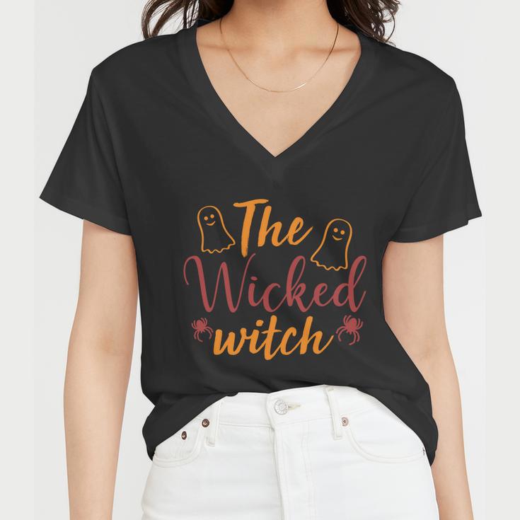 The Wicked Witch Halloween Quote Women V-Neck T-Shirt