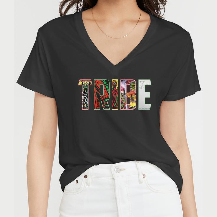 Tribe Music Album Covers Women V-Neck T-Shirt