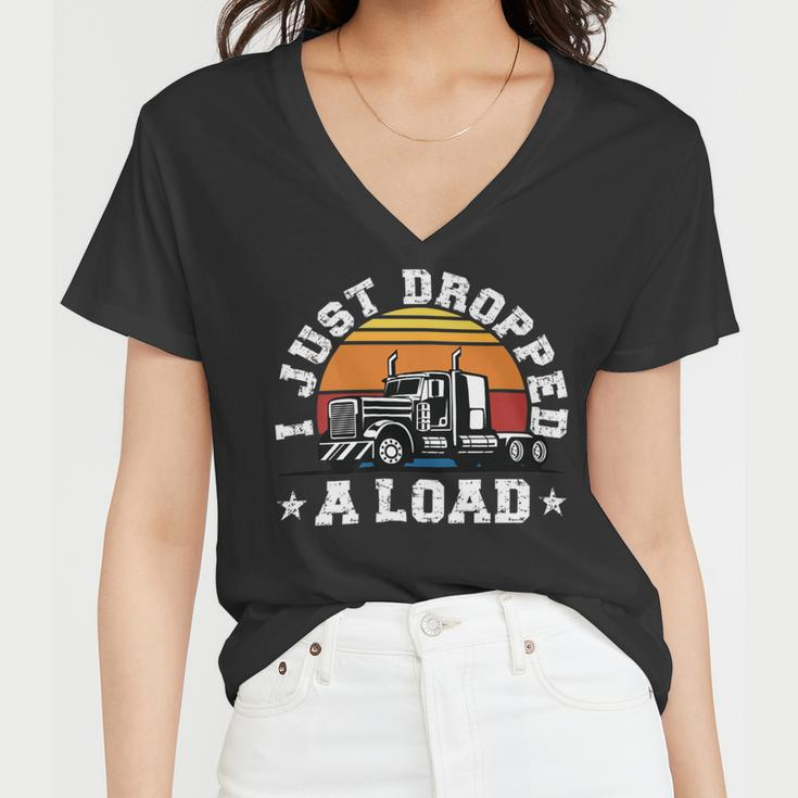 Trucker Trucker Accessories For Truck Driver Diesel Lover Trucker_ V8 Women V-Neck T-Shirt