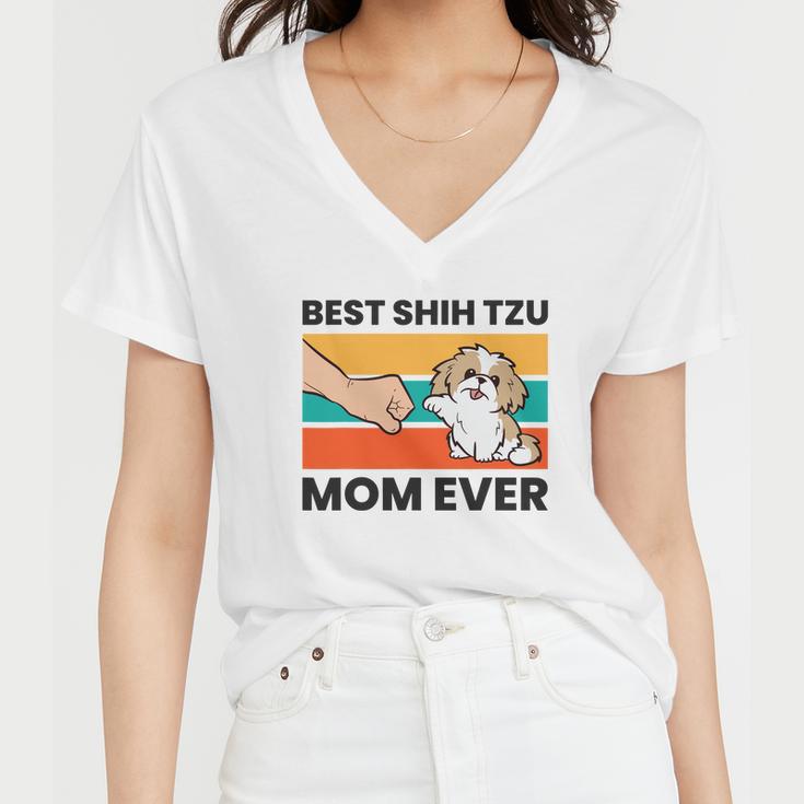 Shih Tzu Mama Best Shih Tzu Mom Ever Women V-Neck T-Shirt