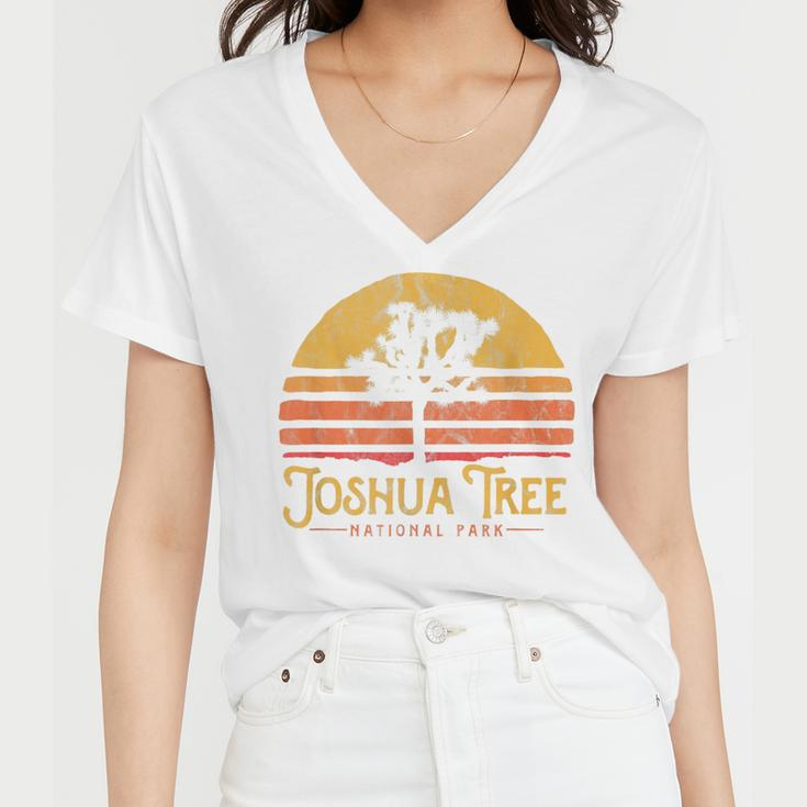 Vintage Joshua Tree National Park Retro V2 Women V-Neck T-Shirt