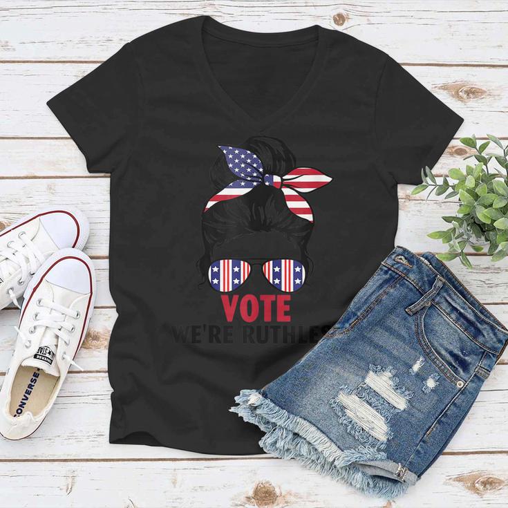 Women Vote Were Ruthless  Women V-Neck T-Shirt