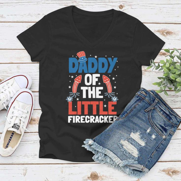 4Th Of July Firecracker Dad Pyrotechnician Fathers Day Meaningful Gift Women V-Neck T-Shirt
