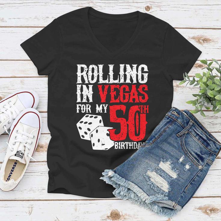 50Th Birthday Gift Vintage V10 Women V-Neck T-Shirt