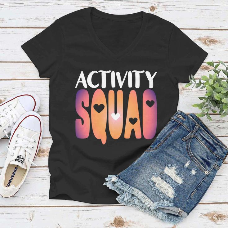 Activity Squad Activity Director Activity Assistant Gift V2 Women V-Neck T-Shirt