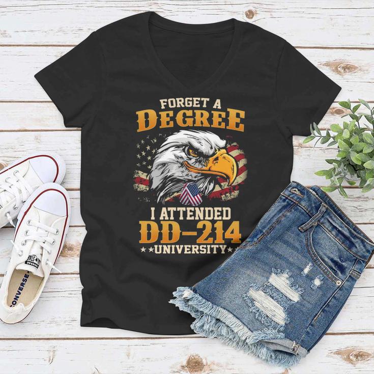 Attended Dd 214 University Women V-Neck T-Shirt