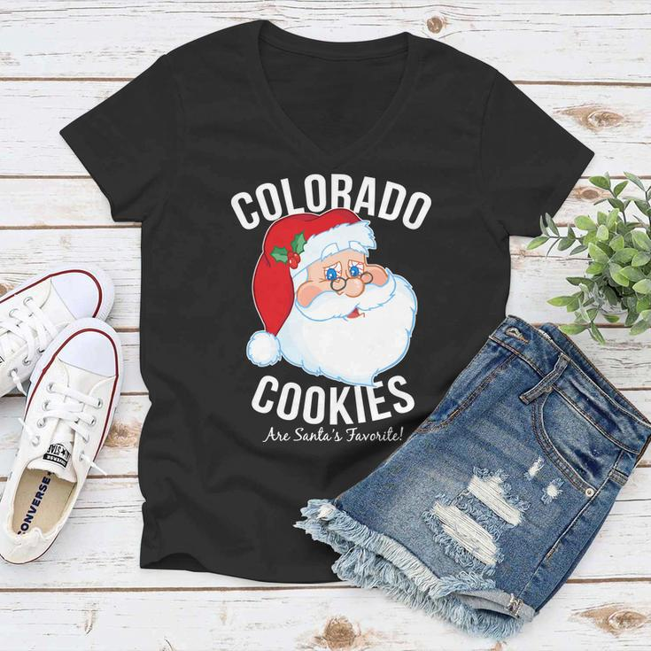 Colorado Cookies Are Santas Favorite Tshirt Women V-Neck T-Shirt