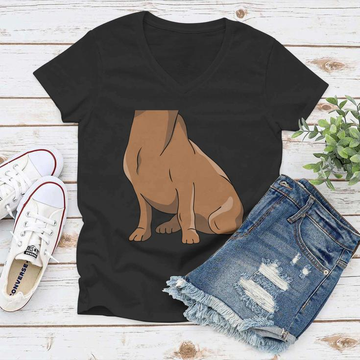 Dachshund Costume Dog Funny Animal Cosplay Doxie Pet Lover Cool Gift Women V-Neck T-Shirt