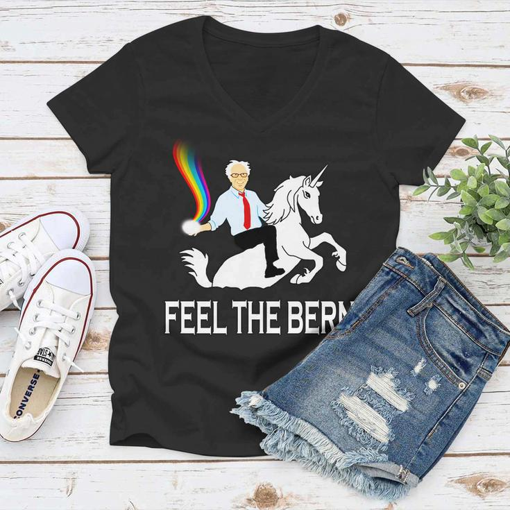 Feel The Magical Bern - Bernie Sanders Women V-Neck T-Shirt