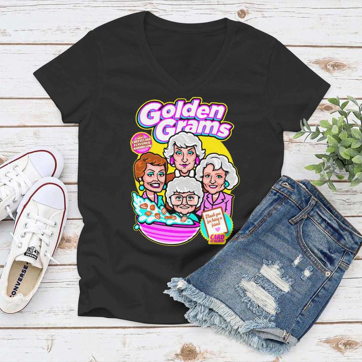 Golden Grams Cereal Tshirt Women V-Neck T-Shirt