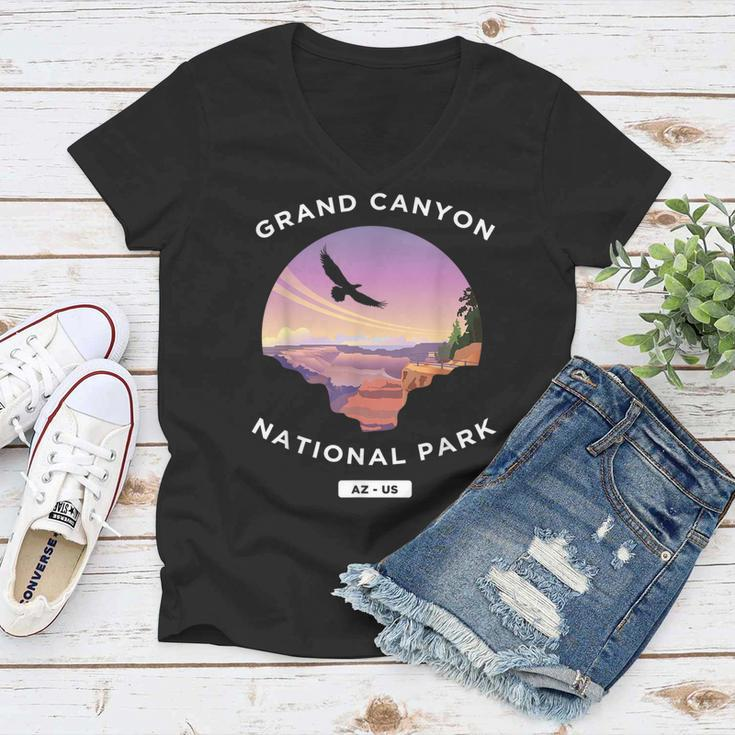 Grand Canyon Arizona Us National Park Travel Hiking Women V-Neck T-Shirt