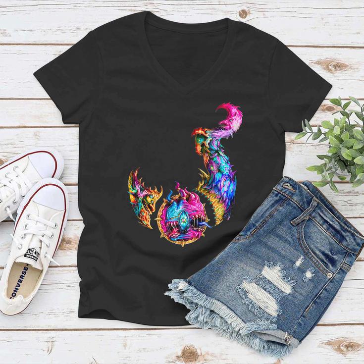 Icon Of Tzeentch Demon Mark Women V-Neck T-Shirt