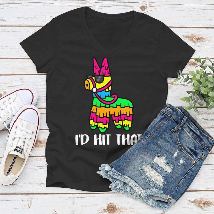 Id Hit That Pinata Funny Party Tshirt Women V-Neck T-Shirt