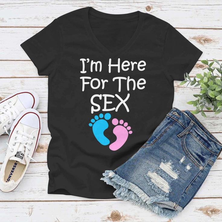 Im Here For The Sex Tshirt Women V-Neck T-Shirt