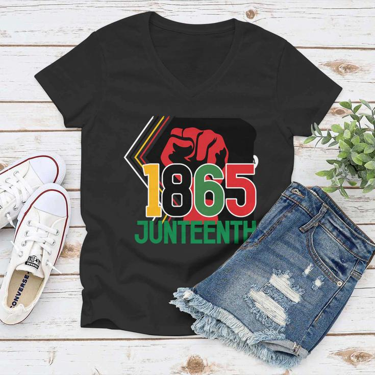 Juneteenth Freedom Day Emancipation Day Thank You Bag Style Meaningful Gift Women V-Neck T-Shirt