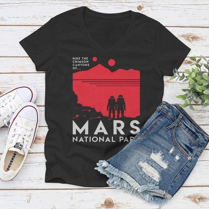 Mars National Park Tshirt Women V-Neck T-Shirt