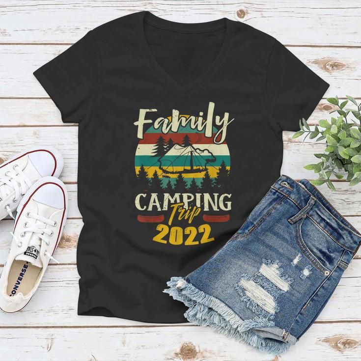 Matching Vacation Matching Family Camping Trip Women V-Neck T-Shirt