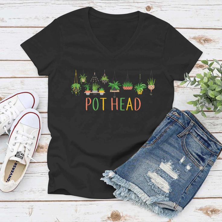 Pot Head For Plant Lovers Tshirt Women V-Neck T-Shirt