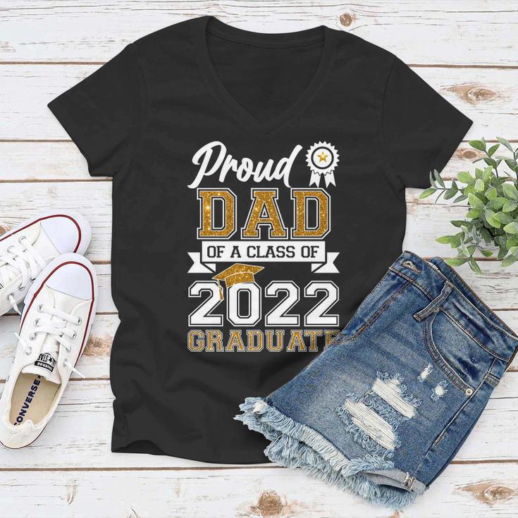 Proud Dad Of A Class Of 2022 Graduate V2 Women V-Neck T-Shirt