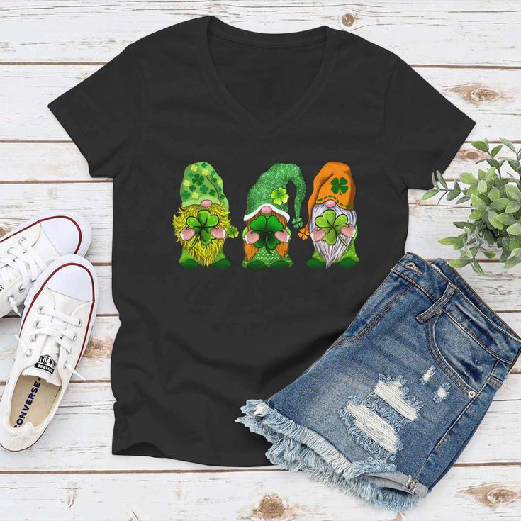 St Patricks Day St Patricks Day Gnome Irish Gnome Women V-Neck T-Shirt