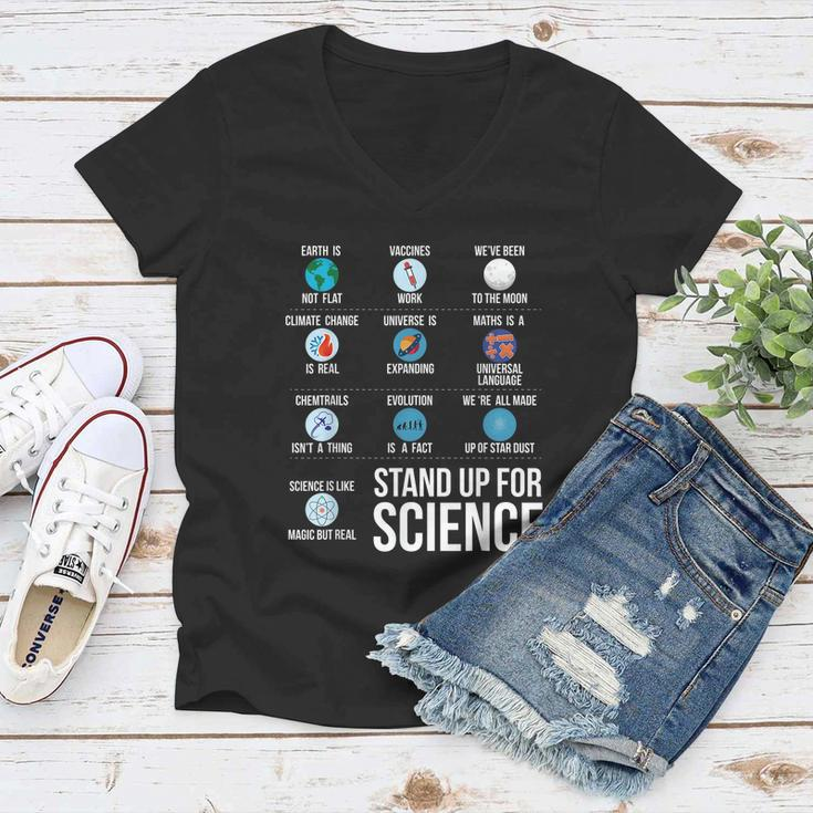 Stand Up For Science Women V-Neck T-Shirt