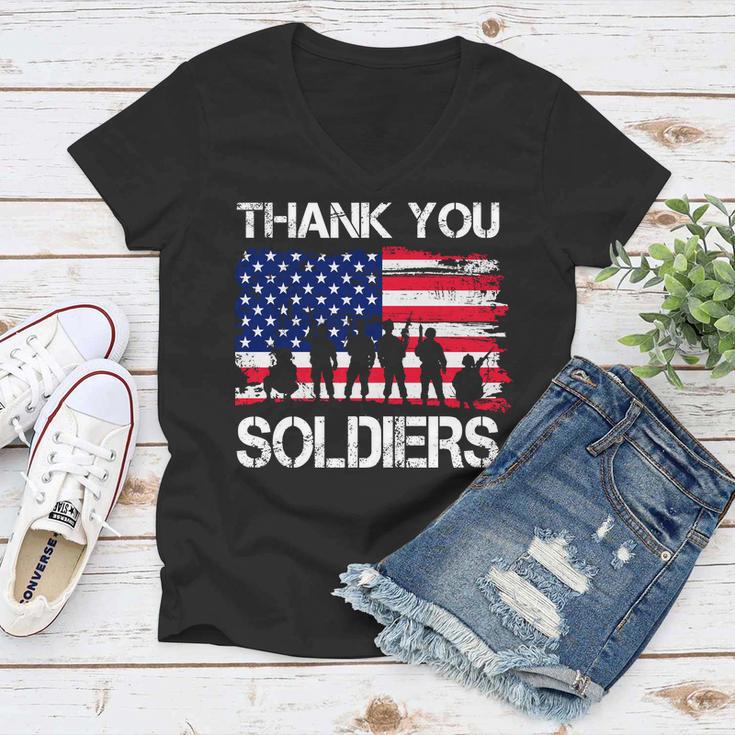 Thank You Soldiers Tshirt Women V-Neck T-Shirt