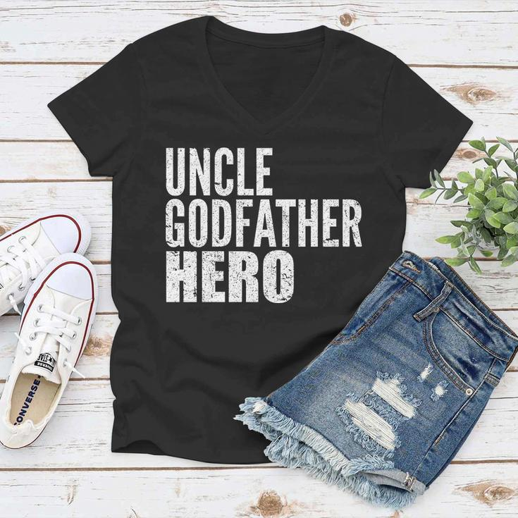 Uncle Godfather Hero Tshirt Women V-Neck T-Shirt