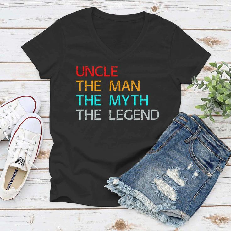 Uncle The Man The Myth The Legend Women V-Neck T-Shirt