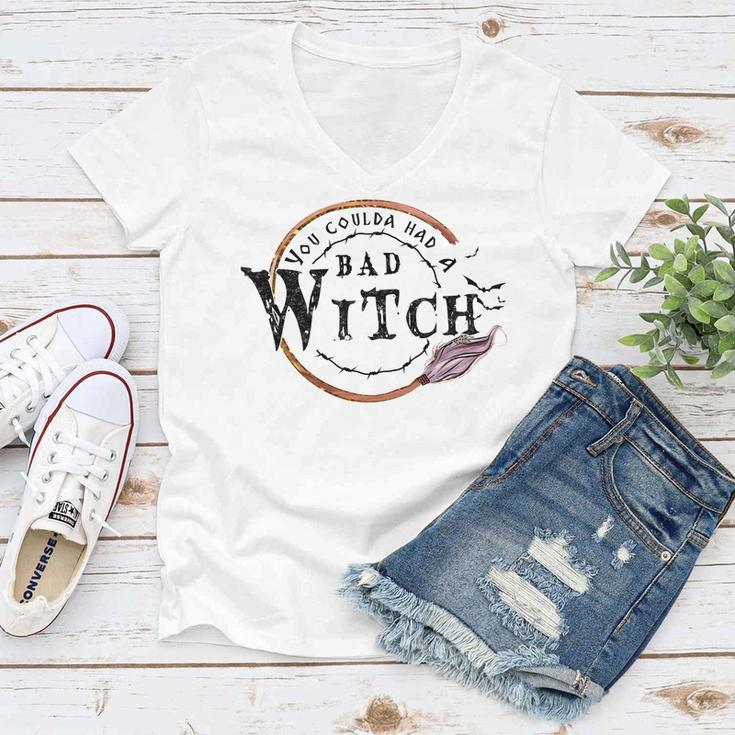 Hallowen Be Magical Witch You Could Had A Bad Witch Women V-Neck T-Shirt