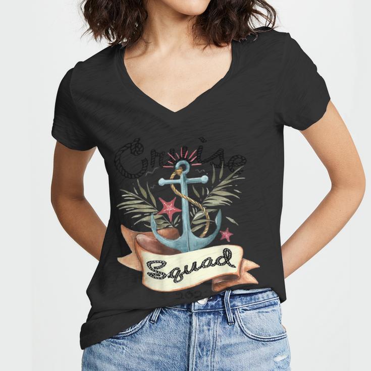 Cruise Squad 2022  Family Cruise Trip Vacation Holiday  Women V-Neck T-Shirt