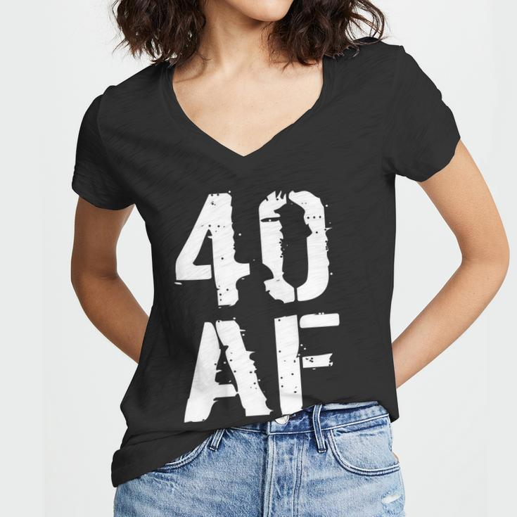 40 Af 40Th Birthday Tshirt Women V-Neck T-Shirt