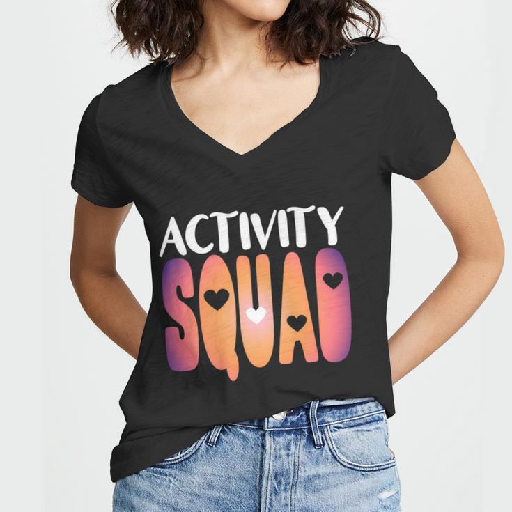 Activity Squad Activity Director Activity Assistant Gift V2 Women V-Neck T-Shirt