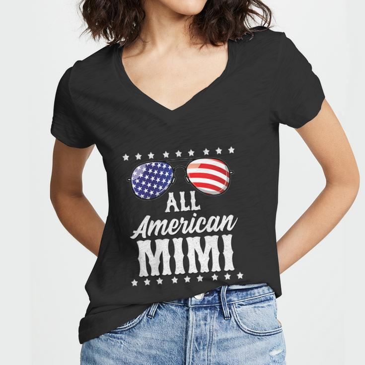 All American Mimi 4Th Of July Women V-Neck T-Shirt