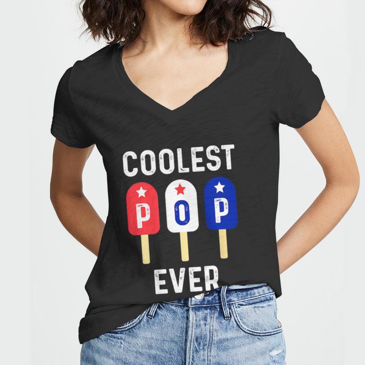 Best Dad Ever Cool For 4Th Of July Women V-Neck T-Shirt