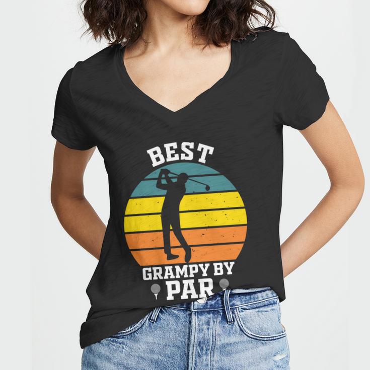 Best Grampy By Par Women V-Neck T-Shirt