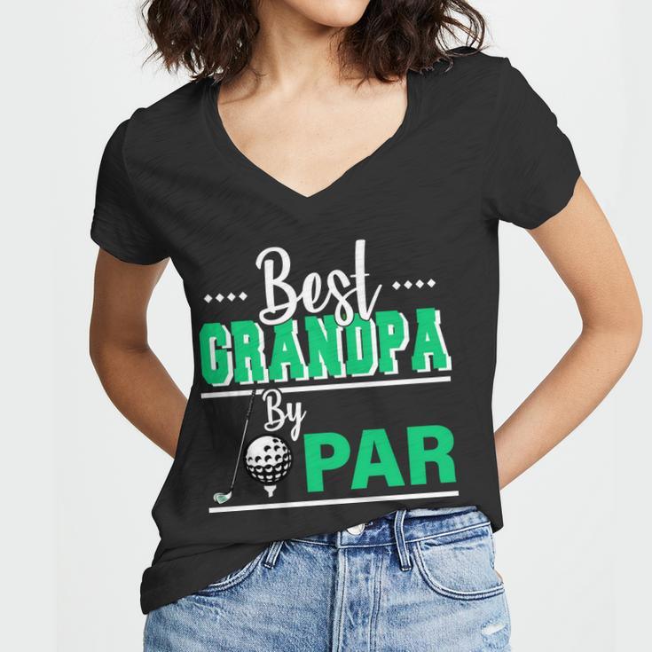 Best Grandpa By Par Tshirt Women V-Neck T-Shirt