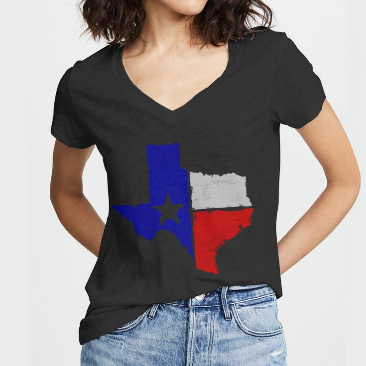 Big Texas Flag Vintage Tshirt Women V-Neck T-Shirt