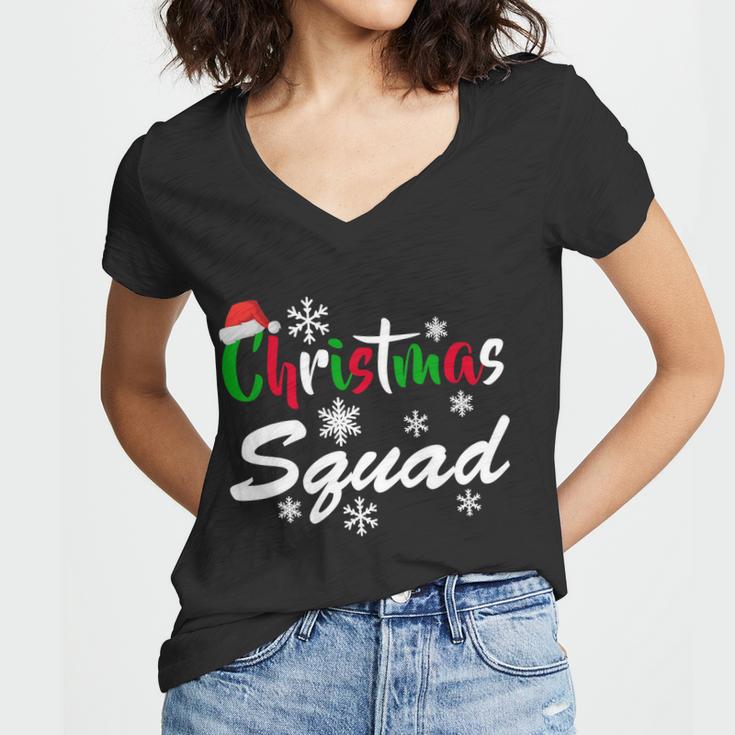 Christmas Squad Funny Tshirt Women V-Neck T-Shirt