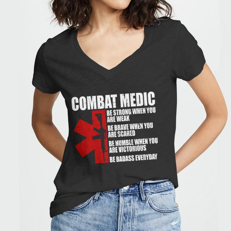 Combat Medic V2 Women V-Neck T-Shirt