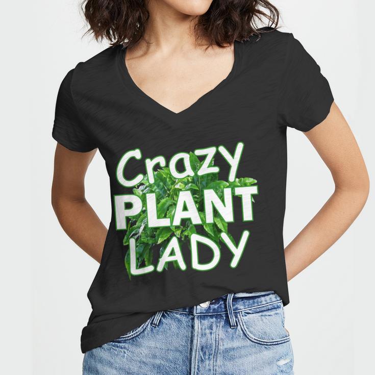 Crazy Plant Lady V2 Women V-Neck T-Shirt