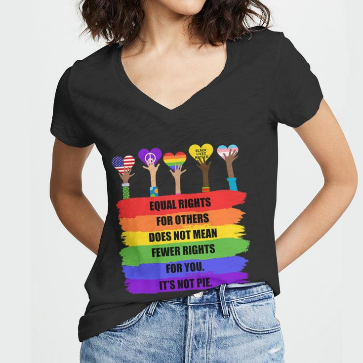 Equal Rights For Others Lgbt Pride Month 2022 Tshirt Women V-Neck T-Shirt