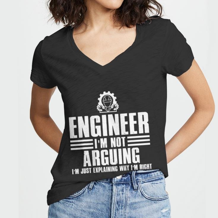 Funny Engineer Art Mechanic Electrical Engineering Gift Women V-Neck T-Shirt