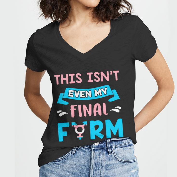 Funny Transgender Non Binary Trans Pride Lgbt F2m Cute Gift Women V-Neck T-Shirt